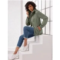 creation L Allwetterjacke Viskose-Leinen-Jacke Langarm