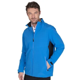 Island Green - Jacke, wasserfest für Herren - Emblem (Türkis/Schwarz)