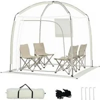 COSTWAY Kuppelzelt, Personen: 4, Bubble Zelt wasserdicht, Gartenzelt