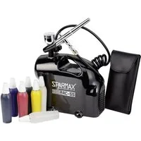Sparmax Airbrush-Kompressor Airbrush-Set mit Kompressor SK-55, mit Kompressor