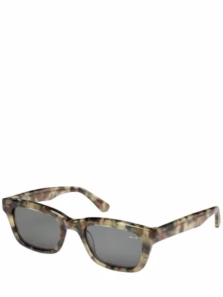 noch offen Herren Tigeraugen-Sonnenbrille Braun Bio-Acetat