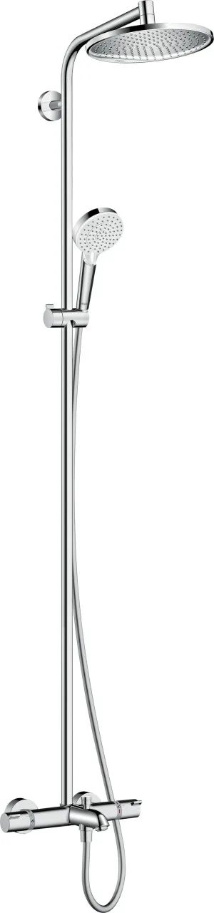 Hansgrohe Showerpipe Crometta S 240 für Wanne chrom mit Thermostat, 27320000 27320000