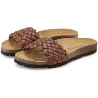 Vivance Mule, Sandale, offener Schuh, Sommerschuh, Pantolette NEU mit komfortablem Korkfußbett & weicher Innensohle aus Leder