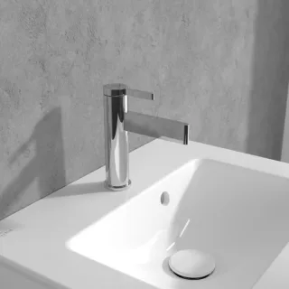 Villeroy und Boch Dawn Einhebel-Waschtischarmatur TVW10610315161 ohne Ablaufgarnitur, chrom