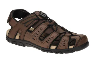 Geox U4524C Herren Sandale braun dk brown, wasserdicht + atmungsaktiv