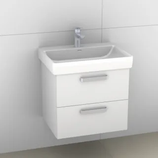 Artiqua 415 Waschtischunterschrank für Pro S 810963 Weiß Hochglanz, 415-WU2L-L54-7016-68 415-WU2L-L54-7016-68