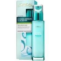 L'ORÉAL PARIS Gesichtsfluid Hydra Genius Aloe Aqua, hochkonzentrierte Feuchtigkeit, zieht sofort ein, weichere Haut