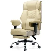 GTPLAYER Gaming-Stuhl für Große und Schwere Personen, ergonomischer Bürostuhl bis 180 kg, 3D Sitzkissen, verstellbar mit Fußstütze für Büro & Gaming