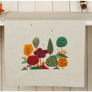 Stickläufer "Herbstwald"