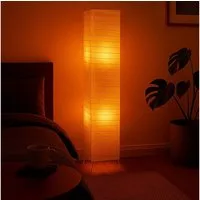 Reality Leuchten Stehlampe, Leuchtmittel nicht inklusive, Stehleuchte Papier Wohnzimmerleuchte Beistellleuchte Schlafzimmer