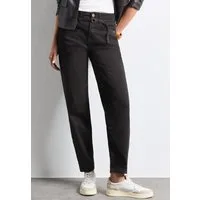 STREET ONE Loose-fit-Jeans Style Karlie mit Barrel Legs / Stretch / Bindegürtel