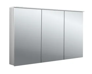 emco Lichtspiegelschrank flat 2 Design, Aufputz, mit Waschtischbeleuchtung, 3 Tür, 1200 mm, 97970640 979706408