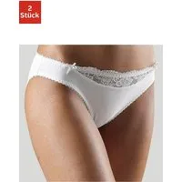 Nuance by Lascana Slip (Packung, 2 Stück) mit Spitzeneinsatz vorne