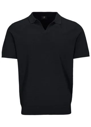 COMMANDER Finest Clothing - Polo-Pullover, 1/2 Arm dark navy - Gr. - S