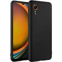 CoolGadget Handyhülle Handy Schutzhülle für Samsung Galaxy XCover 7 matt schwarz 6,6 Zoll, Silikon TPU Hülle Schutz Tasche Cover schlicht Slim Case