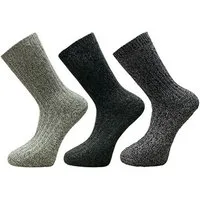 Yuhu Socken Alpaka Socken Herren 3er Pack im Norweger-Stil für kalte Wintertage (3-Paar)