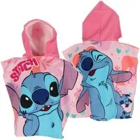 Lilo & Stitch Poncho Kinder – Praktischer Mikrofaser Poncho 100x55 cm