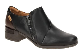 Pikolinos W6W-5902C1 Malaga Damen Slipper Schwarz Echtleder 3cm Blockabsatz
