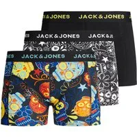 Jack & Jones Junior Trunk JACSUGAR bequem, elastisch, stylisch, 3er Pack (Packung, 3-St) bedruckt, modisch, regular fit, Rundhals