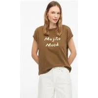 s.Oliver Kurzarmshirt T-Shirt Baumwoll-T-Shirt mit Frontprint