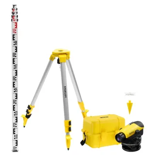 STANLEY Nivelliergerät AL 24 GVP Nivellier-Set Stativ 5/8 Z x 11 (M16) - 1-77-160