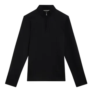 Ted Baker Crabtre Branded Honeycomb Trim Navy Quarter Zip