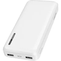 LogiLink LOGILINK Powerbank PA0323W, 20.000 mAh, 2x USB-A, 1x USB-C, weiß Powerbank