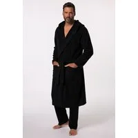 JP1880 Bademantel Bademantel Homewear Frottee Kapuze, Langform, Materialmix