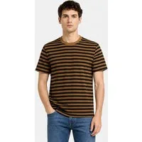 Blend T-Shirt Feines Streifenmuster Rundhalsausschnitt Kurzarm Casual für Herren (1-tlg) BHKADEK STRIPE S/S TEE