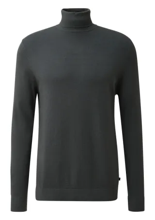 Q/S designed by - Rollkragen-Strickpullover blau - Gr. - S