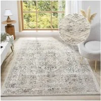 OTTO home Teppich Kylan, Designer-Teppich, Hoch-Tief-Struktur, dezenter Glanz, rechteckig, Höhe: 9 mm, Schrumpf-Garn-Effekt, im Vintage-Look, dichte Qualität, Wohnzimmer
