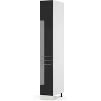 Vicco Hochschrank Fame-Line, Anthrazit Hochglanz/Weiß, 30 cm (1-St)