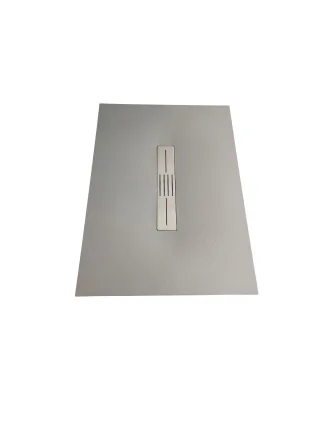 Neuesbad schneidbare SMC Duschwanne 170x80x2,6cm, grau NBST17080G