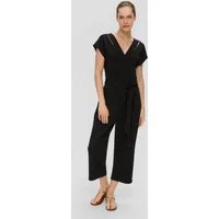 s.Oliver Jumpsuit Overall Jumpsuit aus Interlock-Jersey mit Elastikbund