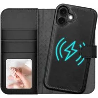 CoolGadget Handyhülle Magnet Book Case für Apple iPhone 17 Hülle + Klapphülle 6,3 Zoll, 2in1 abnehmbare magnetische RFID Schutzhülle Kartenfach Fotofenster