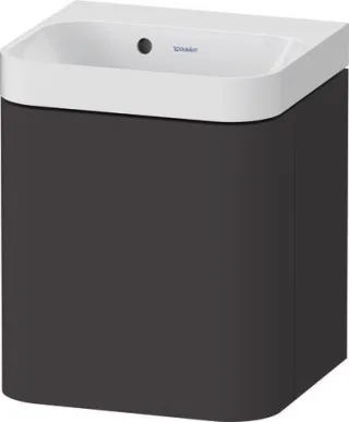 Duravit Happy D.2 Plus c-shaped Set wandhängend Graphit 400x360x480 mm - HP4340N80800000 HP4340N80800000