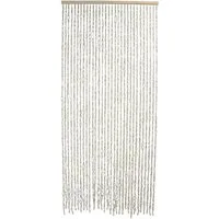 Dekoleidenschaft Türvorhang "Cotton" 90x200 cm, Balkontür Insektenschutz Vorhang, Fliegenvorhang, aus Baumwolle, Fadenvorhang, Insektenvorhang, Fliegenschutz