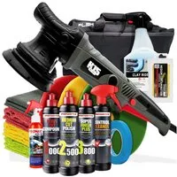 Garage Freaks Exzenter Poliermaschine Auto Politur Set PLSH H15, 15mm Hub, 125mm Stützteller, 2100 min. U/min, 5000 max. U/min, (Spar-Set), Autopoliermaschine - Polierer