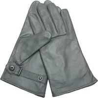 Mil-Tec Lederhandschuhe Bundeswehr Lederhandschuhe gefüttert grau Bw Handschuhe Leder Winter Gefüttert