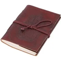 Guru-Shop Tagebuch Notizbuch, Lederbuch, Tagebuch mit Ledereinband..