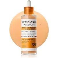 Dr.Melaxin Gesichtsserum Peel Shot Exfoliating Kojic Acid Turmeric Serum 80ml – Kojic Acid Turmeric Serum mit AHA PHA Peeling, Niacinamide &, Hyaluron, Dark Spots Care für ebenmäßige Haut