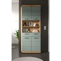 xonox.home Hochschrank Hochschrank breit Scout, mit Schubkasten, Salbei / Artisan Eiche (1-St) Badmöbel, Badkombination
