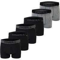 O'Neill Boxershorts Men boxer O'Neill plain Multipack (6-St) mit Logo Webbund