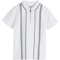 Next Poloshirt Poloshirt mit vertikalen Blockstreifen + RV-Kragen (1-tlg)
