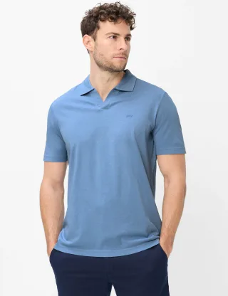 Brax Herren Polo Style PAZ atlantic, Blau, Gr. 5XL