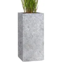 Pflanzwerk® Pflanzkübel TOWER Premium Blumenkübel Pflanzsäule Fiberglas mit Lotus-Effekt
