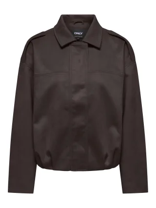 ONLY - ONLAMBER FAUX SUEDE JACKET OTW Coffee Bean - Gr. - M