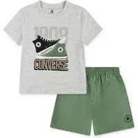 Converse T-Shirt & Shorts CNVB RETRO REMIX SS+WOVEN SHOR (2-tlg) 2-teiliges Set aus T-Shirt und Shorts, für Kinder