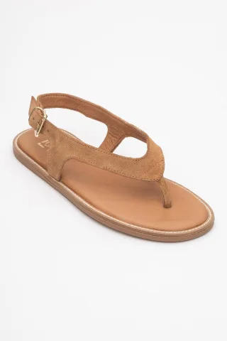 Belinda Leder Thong Sandalen (Women)