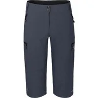 Bergson Fahrradhose VALLI Capri Damen 3/4 Radhose, robust, elastisch, Normalgrößen, grau/blau